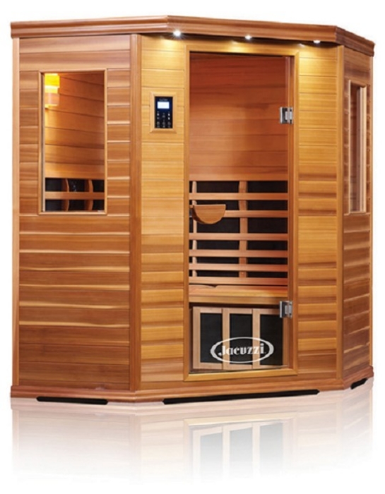Far Infrared 3Person Corner Sauna Clearlight Premier ISC