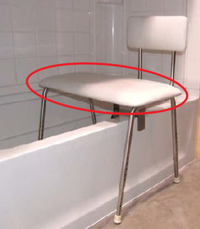 ADA Compliant Portable Bath Bench Replacement Seat
