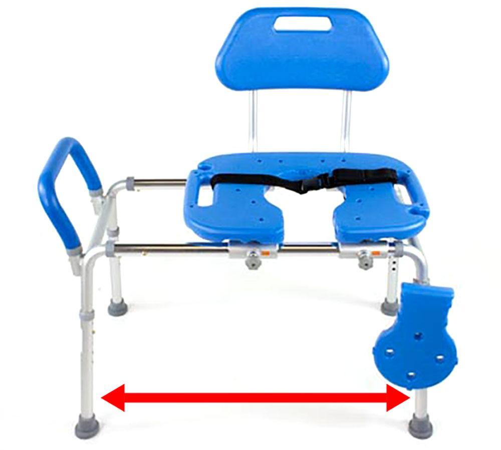 tub slide bench