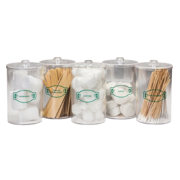 Sundry Clinic Labeled Jars with Covers T-70 Sundry Jars