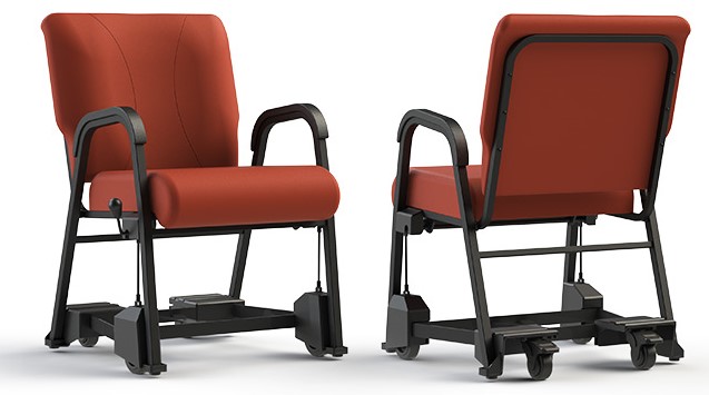 Dining chairs with wheels for elderly online