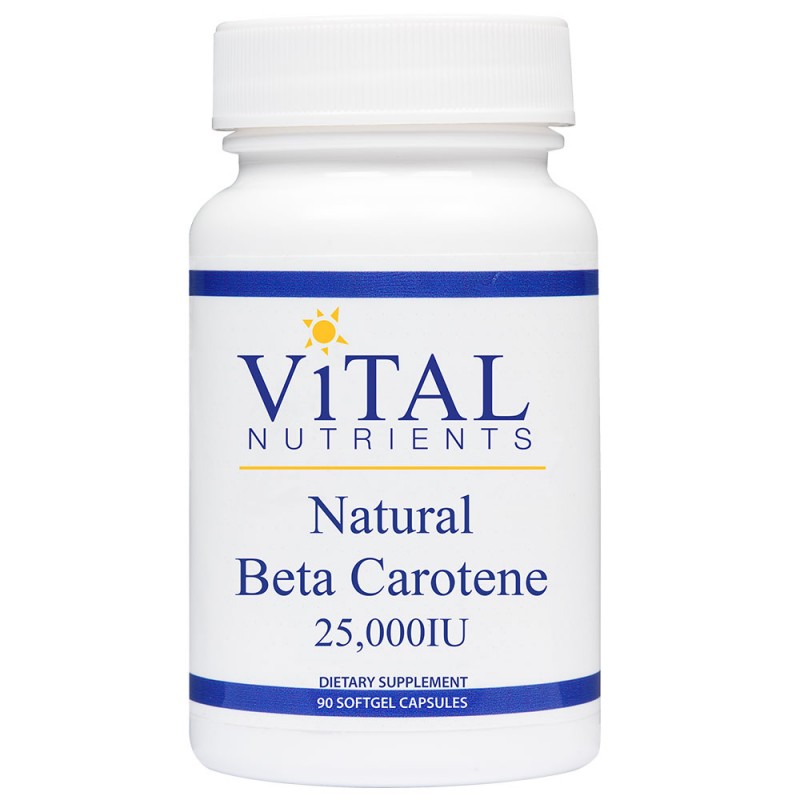 Beta Carotene Natural Dietary Supplement for Antioxidant and Visual Acuity