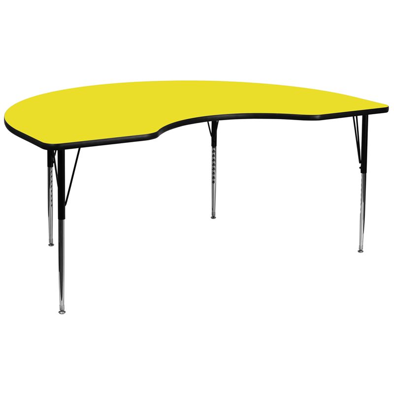 Classroom Furniture Activity Table for Groups, Large, KidneyShaped