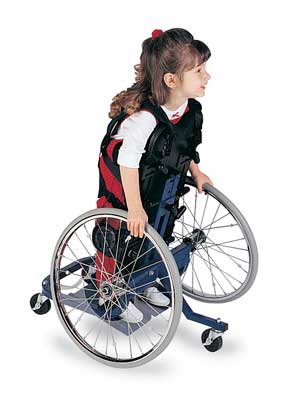 Therafin Prone Mobile Pediatric Stander - FREE Shipping diagram split 