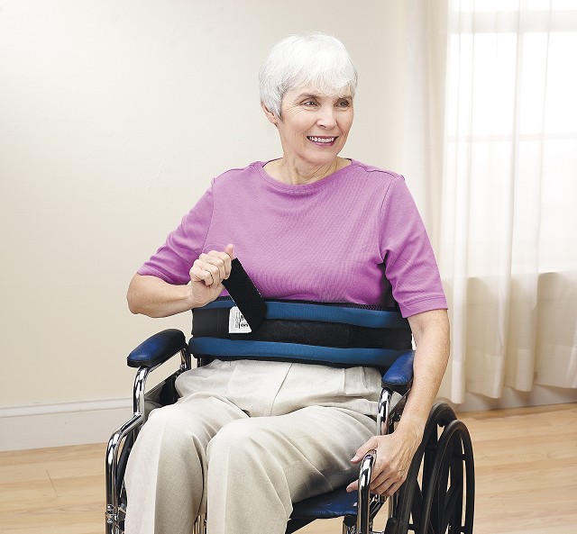 FrontRelease Padded Wheelchair Belt
