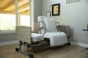 Rotating Pivot Lift Assist Bed for Elderly - ActiveCare Standard Hi Low Bed by Med-Mizer - Free White Glove Delivery