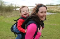 Ditch the Wheelchair and Leave Leg Braces Behind with the Freeloader Child Carrier!