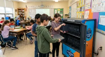Laptop Carts Help Students Stay Connected During Class
