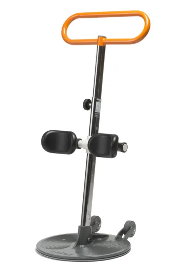 Etac Turner Pro Transfer Aid, Compact Design, 440 lb Weight Capacity, Angled Leg Support, Contrast Color Handle for High Visibility