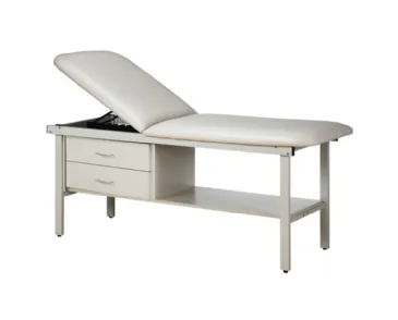 Clinton ETA Alpha Series Treatment Table - Heavy Duty Medical Exam Table with Storage Drawers, Shelf, and Paper Dispenser