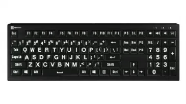 Large Print Keyboard for Visually Impaired - Astra Backlit Keyboard by Logickeyboard