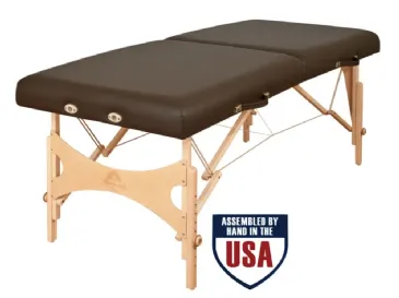 Oakworks Nova Massage Table, Portable, Folding, 2 Width Options, 2 Padding Choices, 550 lb Capacity, Shiatsu Cables, Made in the USA