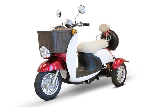 Ewheels Euro Style 3 Wheel Sport Electric Scooter With Extended Saddle Seat For 2nd Rider