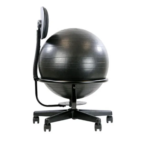Metal Exercise Ball Chair Base with Backrest