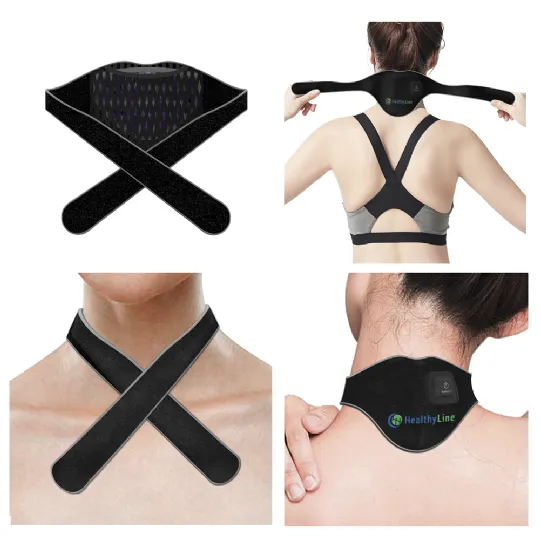 Electric Heat Pack for Neck with Gemstones Portable Series by HealthyLine