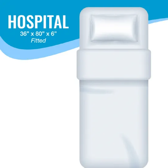 84 Inch Extra Long Twin Fitted Sheet for Hospital Beds