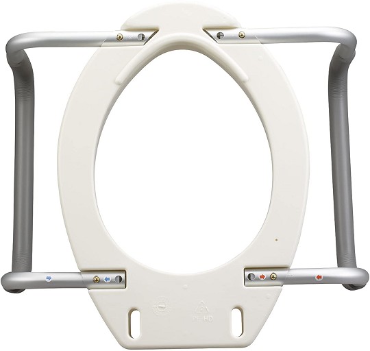 Drive Medical Premium Toilet Seat Riser with Removable Arms
