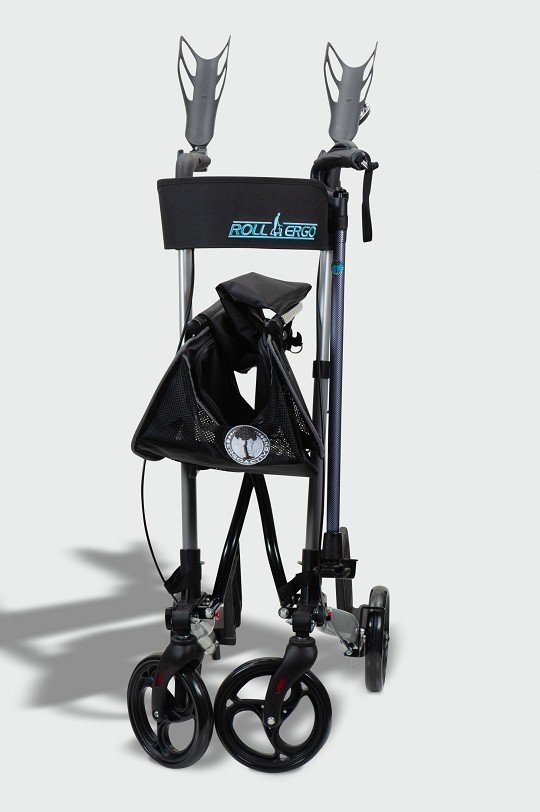 Upright Rollator / Rollator Walker with Seat and Forearm Supports
