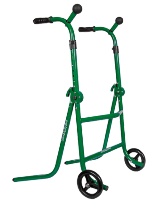 wooden sit to stand walker