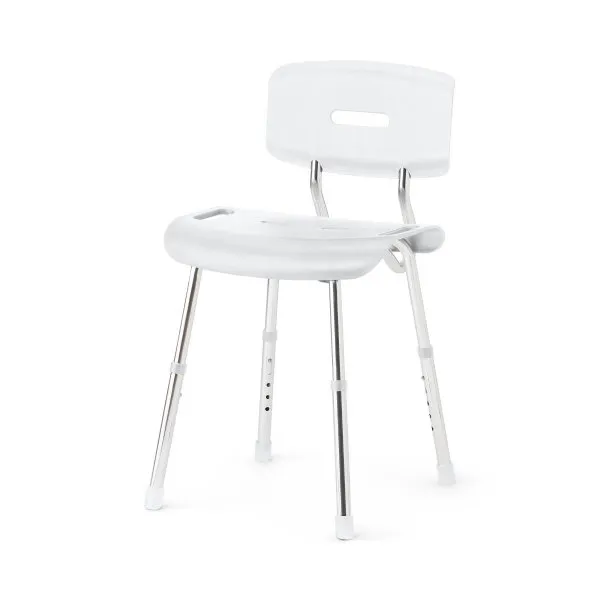 Medline Shower Chair with Back Antimicrobial