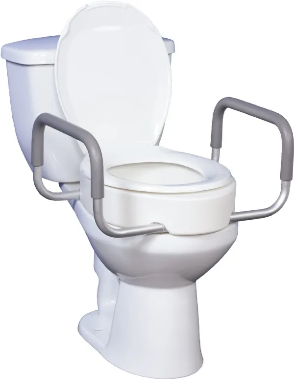 Drive Medical Premium Toilet Seat Riser with Removable Arms
