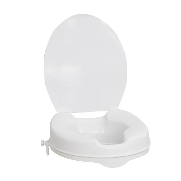 Elongated Raised Toilet Seat by AquaSense
