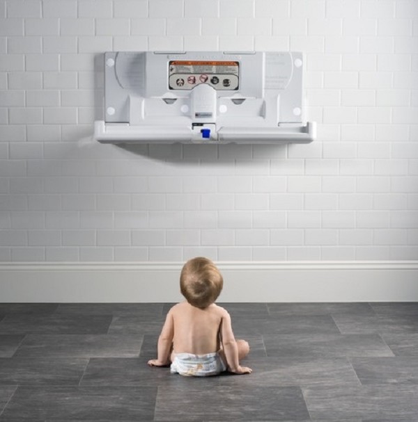 Baby changing table for bathroom clearance