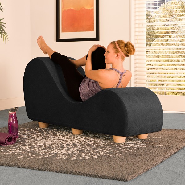 Yoga Chaise Lounge with Maple Wood Feet by Avana Comfort