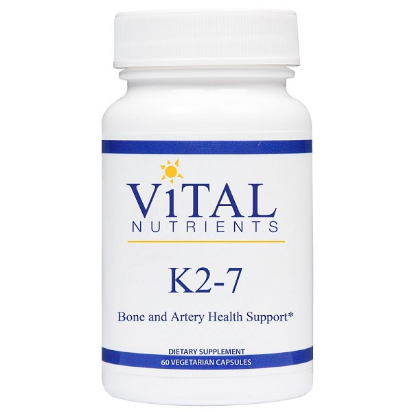 Vital Nutrients Vitamin K27 Bone and Artery Health Support Vegetarian