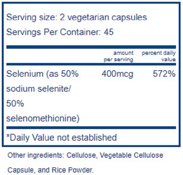 Selenium Antioxidant Supplement FREE Shipping