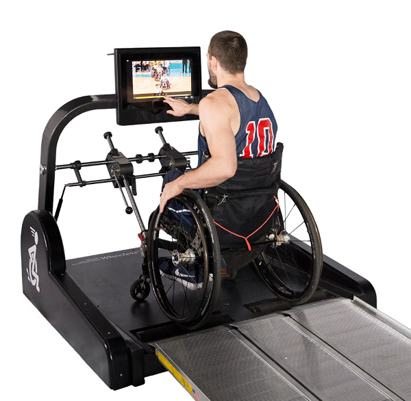 Paramill Olympus Elite Wide Split Roller Wheelchair Treadmill