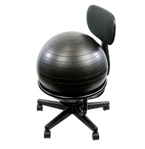 Metal Exercise Ball Chair Base with Backrest