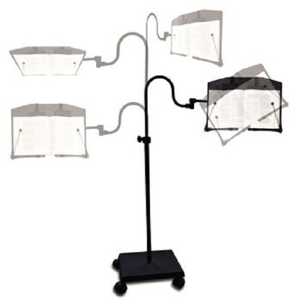 Swivel Book Holder with Telescoping Stand