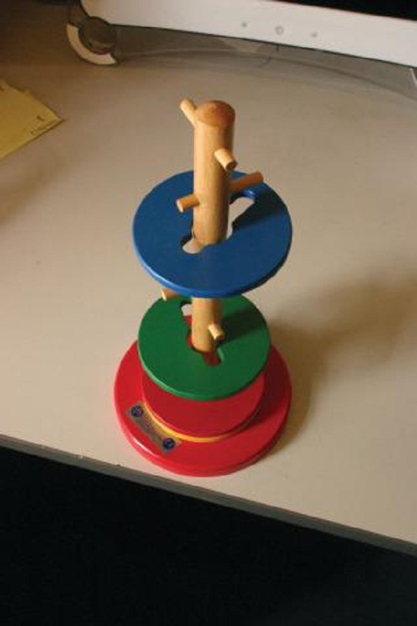 Rotating Wooden Disc Challenge Puzzle
