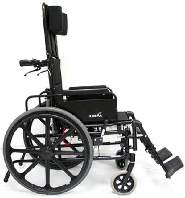 Ultra Light Weight Transporting Recliner Wheelchair by Karman Healthcare