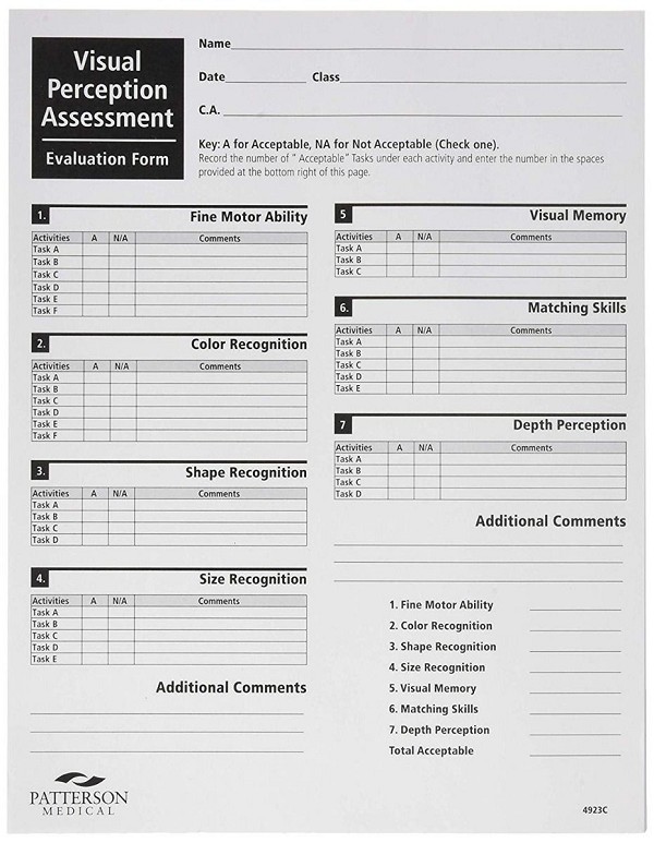 Visual Perception Assessment Program FREE Shipping