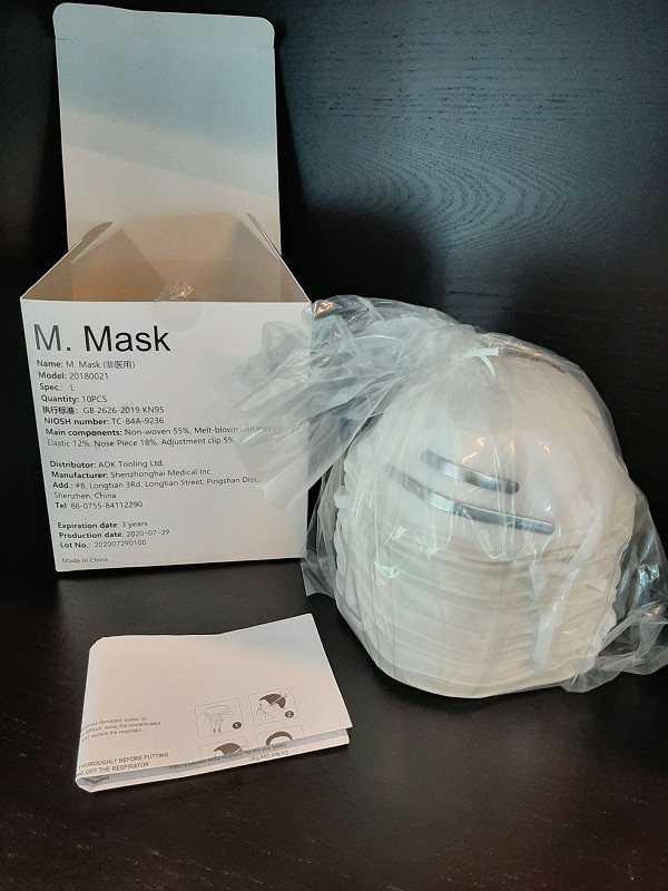 AOK N95 Healthcare Face Mask, NIOSH Approved! 4.86 each 1,350 Qty