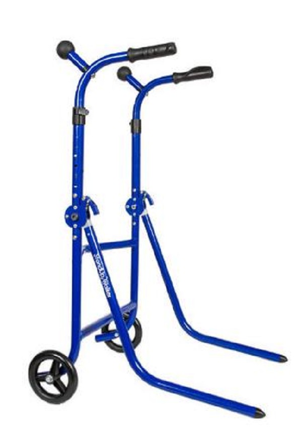 wooden sit to stand walker