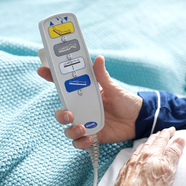 Invacare Etude Electric Hospital Bed, Solace Prevention Mattress, & Side Rails Bundle (Includes