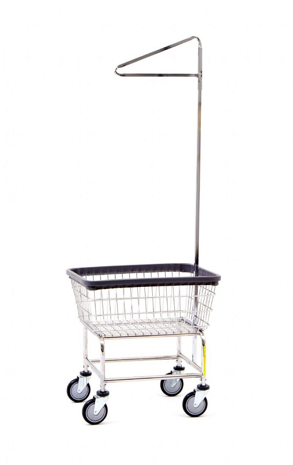 Narrow Laundry Carts with Non Marking Bumpers