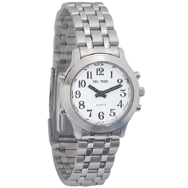 Ladies Classic Chrome Talking Watch