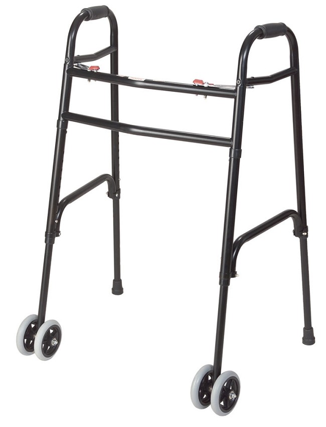 Bariatric Folding Walker with Rollator Capability