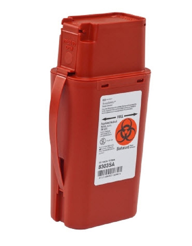 Transportable Homecare Sharps Container Case Of 20