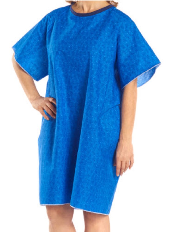 SnapWrap Deluxe Adult Patient Short Sleeve Hospital Gowns
