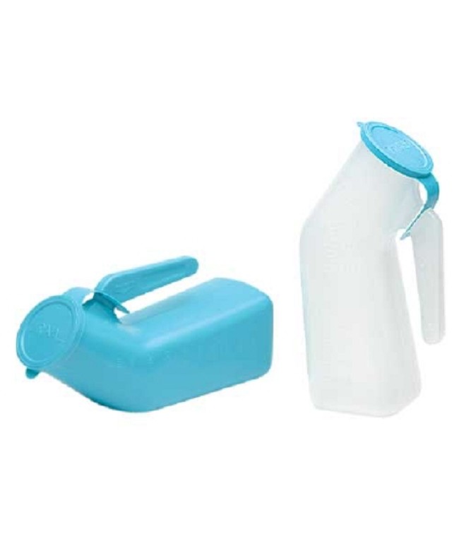 Male Urinal with Cover and Handle, Case of 12
