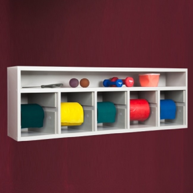 Horizontal BandRac Storage for Resistance Bands and Tubing