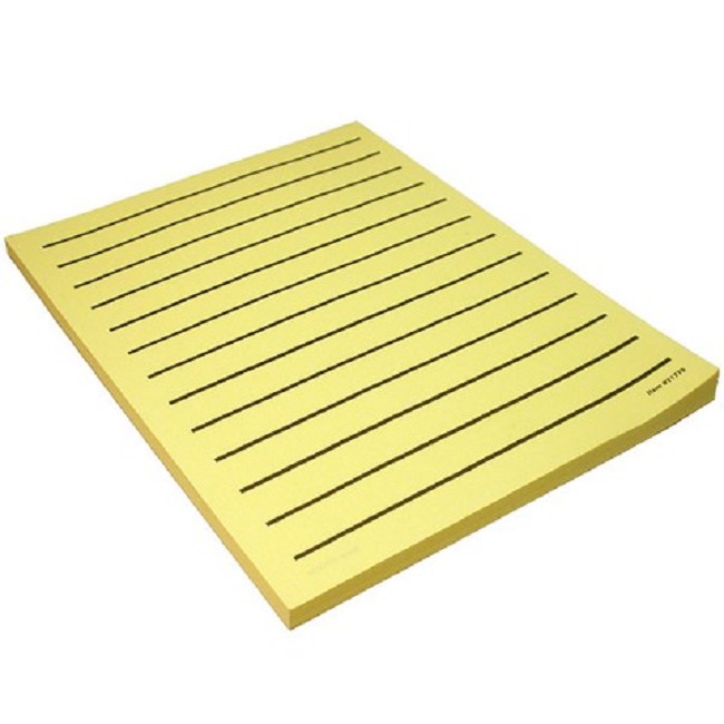 Low Vision Yellow Paper Black Bold Lines 2 Pads