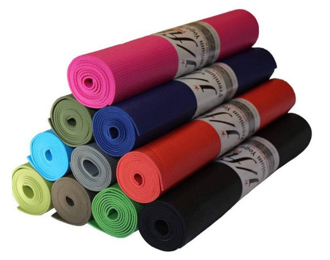 j/fit Premium Sticky Yoga Mat 74in x 24in x 1/8in Thick
