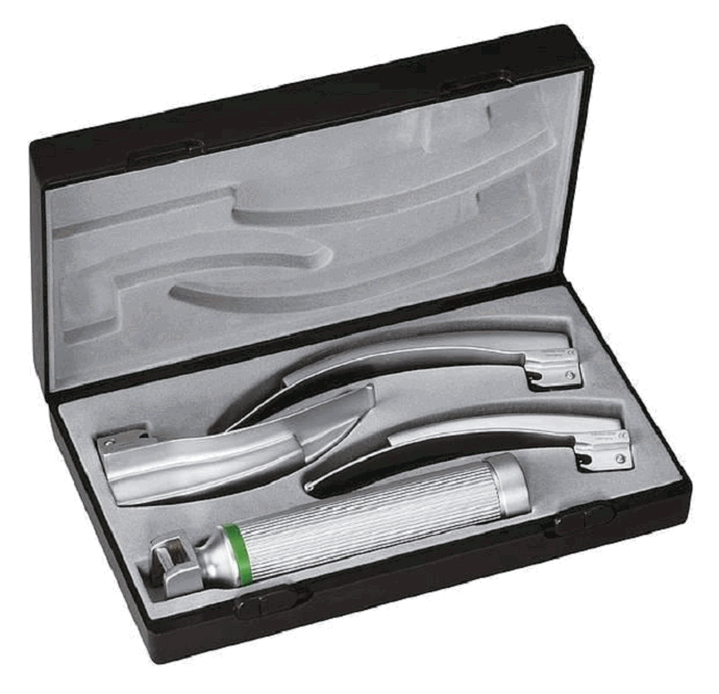 RiIntegral Fiber Optic Laryngoscope Set with Macintosh or Miller Blades