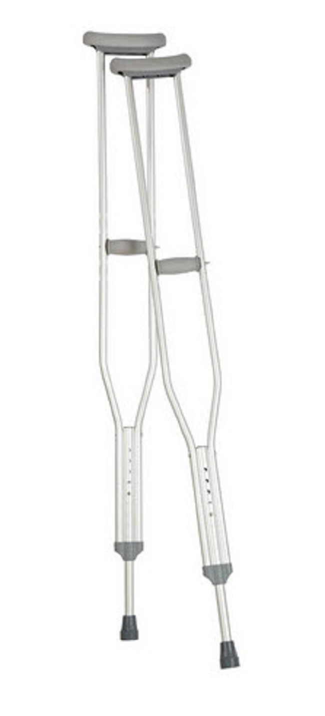 Carex Youth Push Button Aluminum Crutch